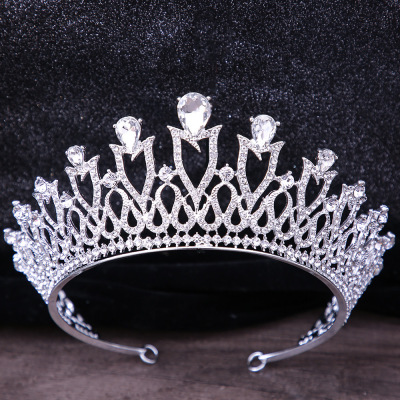 Bridal Headdress Bridal Crown European Alloy Princess Crown Wedding Headwear Comb Hair Accessories Birthday Performance Jewelry
