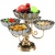 European-Style Simple Luxury Living Room Coffee Table Dining Table Crystal Glass Fruit Plate Ornaments Practical Large Double Deck Compartment Snack Dish