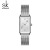 Cross-Border SK Winning Fashion Women's Watches Mesh Strap Watch Simple Business Quartz Watch Waterproof Square Women's Watch K0119