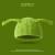 Cute Thermal Head Cover Beanie Hat Creative Funny Green Ruffle Young Same Hat Monster Shrek Cartoon Hat Female Winter