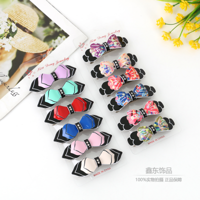 Elegant Chanel's Style Graceful Bow Hairpin All-Match and Sweet Barrettes Spring Clip Horizontal Clip Hair Accessories Clips Wholesale