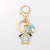 Japanese Cute Cartoon Cinnamoroll Babycinnamoroll Series Metal Keychains Creative Students Schoolbag Pendant Car Key Pendant