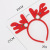 Rl566 Flannel Coffee Color Ear Antler Hairband Red Color Bell Small Antlers Hair Accessories Christmas Headwear Manufacturer