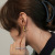 European and American Ins Elegant Earrings Light Luxury Female Stud Earrings Creative Sense Smart Fashion Retro Copper Plated Gold Earrings