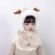 Winter Children's Hat Scarf Integrated Boys and Girls Thickened Warm Plush Cute Baby Antlers Windproof Earflaps Hat