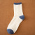 Bear Blue Socks Women's Mid Tube Stockings Trendy Spring and Summer Cute Cartoon Japanese Style Students Twist Plaid Long Socks Cotton