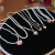Japanese and Korean Style Pearl Necklace for Women Temperament Wild Design Light Luxury Clavicle Chain Love Pendant Necklace Wholesale