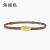 Thin Belt Female Ornament Genuine Leather a Pair of Buckles Dress Waist-Tight Retro Easy Matching Women's Fashion Belt Factory Wholesale