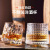 ARTISAN Craft Rotating Gyro Cup Creative Tumbler Glass Ins Internet Celebrity Bark Pattern Wine Glass Whiskey Glass