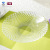 Green Apple Creative Diamond Crystal Grid Glass Fruit Plate Transparent Deep Plate Fruit Plate Salad Bowl Candy Plate