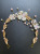 Wedding Headdress Wholesale Bridal Hair Accessories Pearl Ceramic Golden Headband European and American Children's Headband Girls Jewelry Wholesale