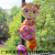 New Aluminum Film Pink Green Brown Huahulijiaju Floating Balloon Zorb Ball Children's Animal 5-Piece Suit