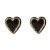Retro Hong Kong Style Black Series Stud Earrings for Women Ins Hip Hop Niche Unique Design Personality Ear Studs Earrings