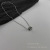 Titanium Steel Square Necklace Men's and Women's Same Hip Hop Simple Cold Style Ins Pendant All-Matching Long Necklace