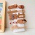 Children's Autumn and Winter New Milk Coffee Color Plush Barrettes Baby Cartoon Bangs Side Clip Girl Cute Hair Clip Headdress