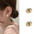 Longrui European and American Fashion High-Grade Painless Magnetic Opal Ear Clip Non-Piercing Earrings Pseudo Stud Earrings Earrings for Women