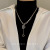 Light Luxury Minority Design Letter D Clavicle Chain Female 2022 New Fashion Trendy High Sense Online Influencer Necklace Accessories