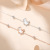 New Fantasy Unicorn Bracelet Women's Sterling Silver Fashion Ins All-Match White Shell Bracelet Girly Sweet Bracelet