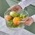 22.5*19.5*17 Fruit Plate Tea Bowl European Style Transparent Salad Bowl Acrylic Crystal Texture Can Not Be Broken