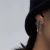 Wht Same Style Ear Studs Women's Liquid Bow XINGX Tassel Earrings Silver Niche Design Temperament Earrings