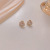 French Retro Baroque Camellia Earrings Female Online Influencer Elegant Flower Stud Earrings Sterling Silver Needle Earrings Wholesale