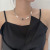 Liquid Spider Necklace Pearl Niche Design Ins Style Sweet Cool Hot Girl Clavicle Chain High Sense Necklace Female