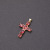 AliExpress Ornament Copper Micro Zircon-Laid Necklace Multi-Color Cross Pendant Pendant Creative Personality Necklace Clavicle Chain