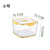 Square Sealed Crisper Kitchen Household Transparent Storage Box Food Grade PET Plastic Refrigerator Storage Box Storage Box