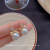 925 Silver Needle Korean Hot-Selling Exquisite Micro-Inlaid Bow Earrings Ins Trendy Light Luxury Minority High-Grade Pearl Earrings