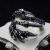 Fashion Vintage Ring Skull Claw Ring Domineering Trendy Men's Personalized Opening Dragon Claw Ring Eagle Claw Ring