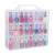 48 Grid Nail Polish Essential Oil Storage Box Transparent Plastic Box Lipstick Storage Box Storage Box Portable Cosmetic Case Double Layer