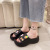 Eva Slippers for Women Summer Thick Bottom Shit Feeling Girl's Heart Home Indoor and Outdoor Non-Slip Leisure Sandals Slippers for Women Summer