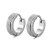 European and American Fashion Titanium Steel Frosted Ear Clip Ear Studs Glossy Sand Pressing Earrings Eardrops Spot Factory Direct Sales