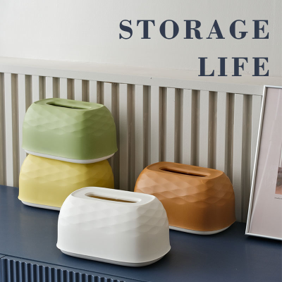 INS Style Creative Tissue Box Living Room Desktop Spring Paper Extraction Box Bathroom Wall-Mounted Tissue Box
