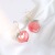 INS Style Fairy and Super Cute Peach Earrings S925 Girly Sweet Temperament Peach Ornament