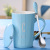 Hot Sale Alphabet Ceramics Mug Set with Cover Spoon Drinking Cup Couple Home Tea Cup [Cup Wholesale]]