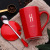 Hot Sale Alphabet Ceramics Mug Set with Cover Spoon Drinking Cup Couple Home Tea Cup [Cup Wholesale]]