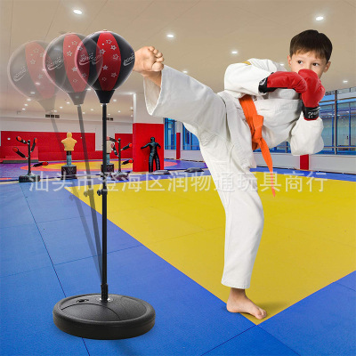 Cross-Border Children's Indoor and Outdoor Fitness Vertical Boxing Set Boys Vent Sandbag Sports Toys Boxing Toys