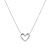 Silver Titanium Steel Chain Butterfly Heart Necklace for Women Ins All-Match Niche Design Necklace Pendant Ornaments Wholesale