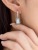 [Same Style with Luo Ying] He Jia He Jia Barbie Aurora Small Rock Candy Earrings Square Eardrops Design Sense Earrings Earrings