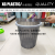 high quality trash can round simple design transparent dustbin with pressure ring rubbish bin waste can wastebasket hot