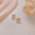 French Retro Baroque Camellia Earrings Female Online Influencer Elegant Flower Stud Earrings Sterling Silver Needle Earrings Wholesale