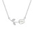 Opal Rose Pendant Clavicle Chain Korean Ins Style Special-Interest Design High-Grade Chalcedony Tulip Necklace