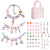 Amazon Hot Sale DIY Handmade Ornament Children's Bracelet Female Exquisite Gift Box Gift Bracelet Cartoon Pink Set