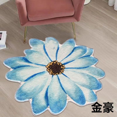 Flower Entrance Foyer Floor Mat Cloakroom Home Living Room Non-Slip Bathroom Mat Bedroom Bedside Blanket Tianjin Carpet