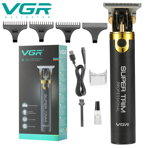 vgr082 cross-border retro oil head electric hair clipper t9 push white carving small hair clipper hair salon professional electric hair clipper