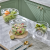 27.5*22*17 Fruit Plate Tea Bowl European Style Transparent Salad Bowl Pet Crystal Texture Can Not Be Broken