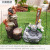 Cross-Border Hot Sale Popular Resin Crafts Duck Squirrel Solar Water Garden Art Decoration Statue