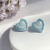 Silver Needle Blue Color Pearl Bow Earrings 2022summer New Korean Simple Earrings All-Match Earrings for Women