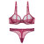 Varsbaby Summer New Mesh Lace Bra Set T-Shaped Panties Cross-Border E-Commerce AliExpress Amazon EBay